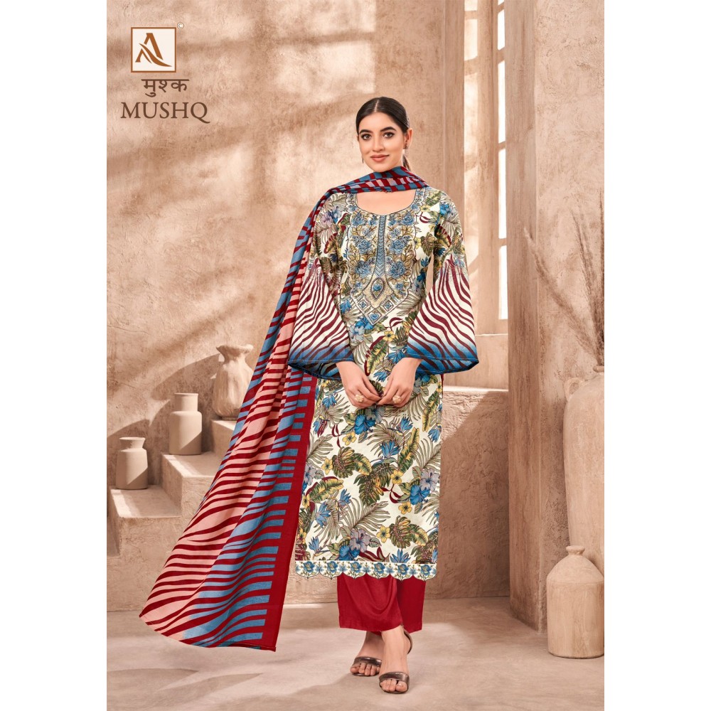 MUSHQ ALOK SUITS (Cotton Dupatta)