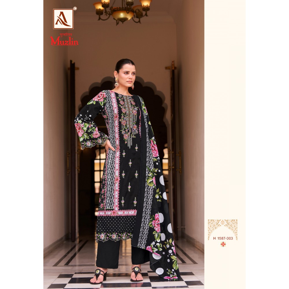 MUZLIN ALOK SUITS (Cotton Dupatta)