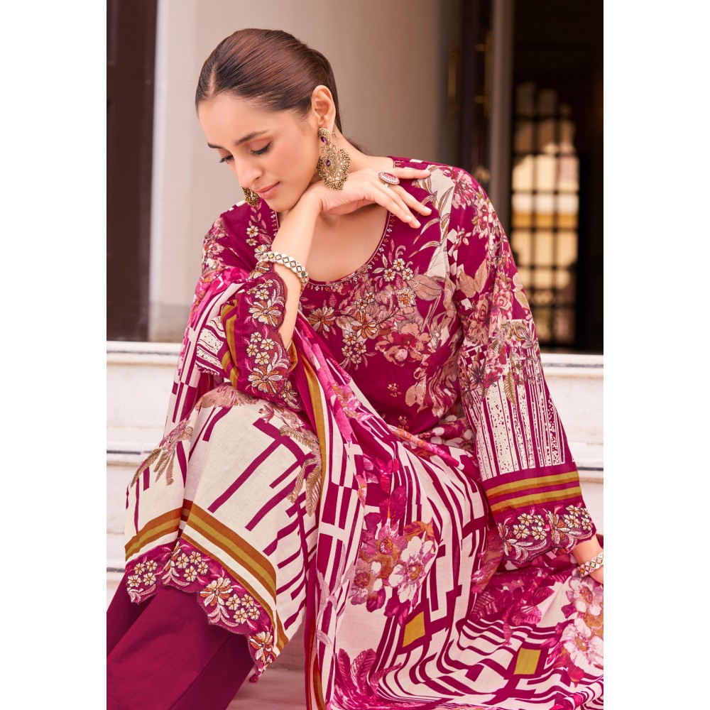 MUZLIN ALOK SUITS (Cotton Dupatta)