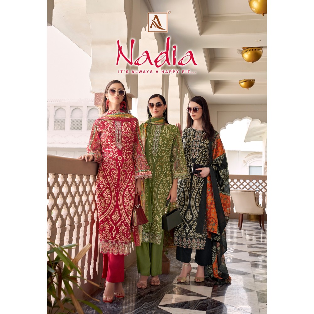 NADIA ALOK SUITS (Cotton Dupatta)
