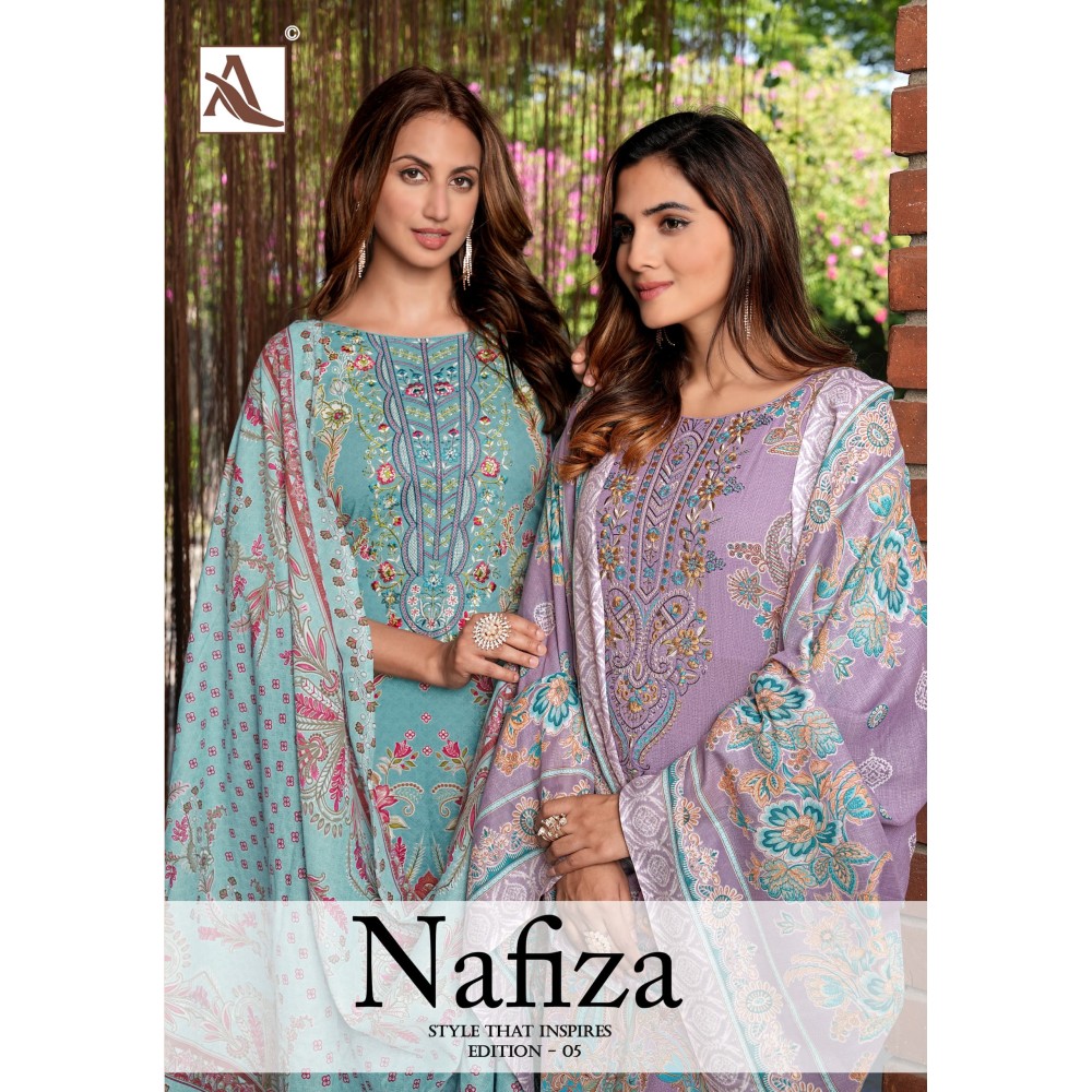 NAFIZA 5 ALOK SUITS (Cotton Dupatta)