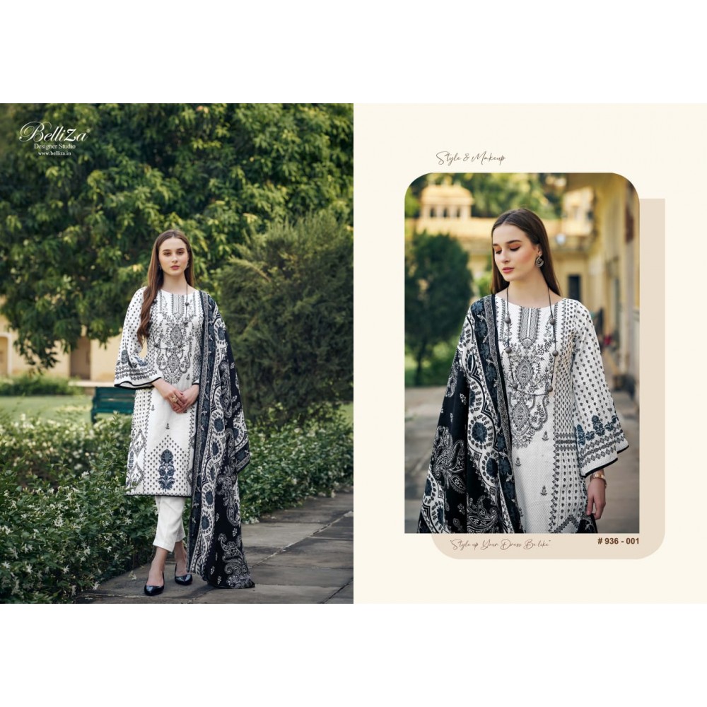 NAIRA B AND W EDITION 2 BY BELLIZA (Cotton Dupatta)