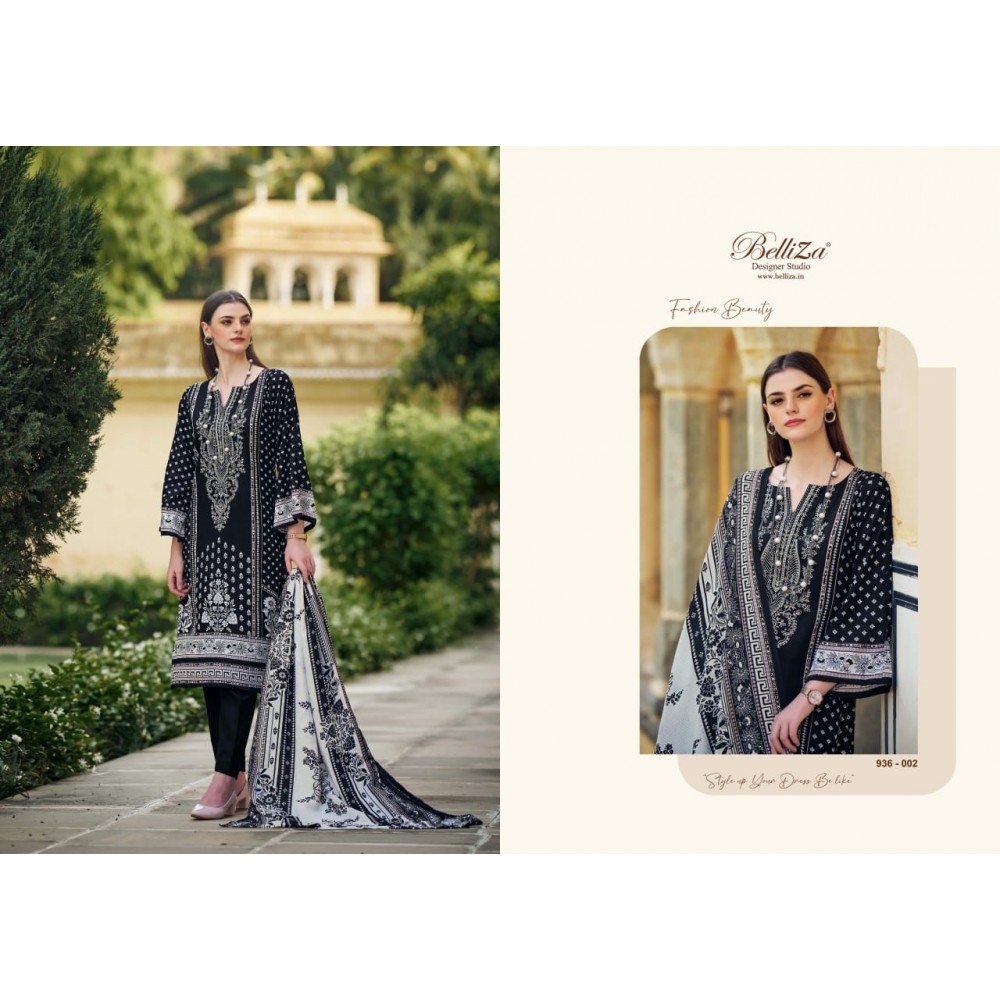 NAIRA B AND W EDITION 2 BY BELLIZA (Cotton Dupatta)