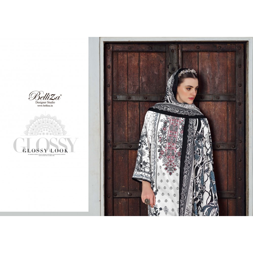 NAIRA B AND W EDITION 3 BY BELLIZA (Cotton Dupatta)