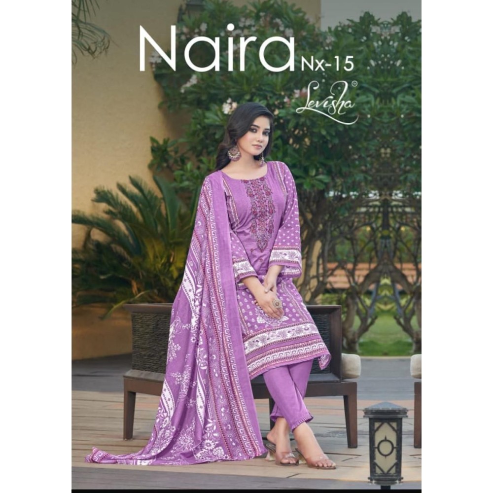 NAIRA NX VOL 15 LEVISHA (Cotton Dupatta)