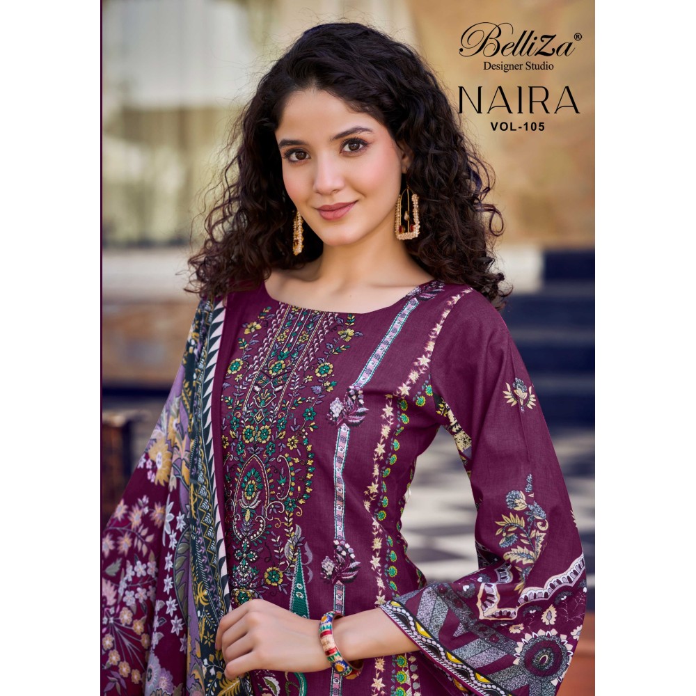NAIRA VOL 105 BELLIZA (Cotton Dupatta)