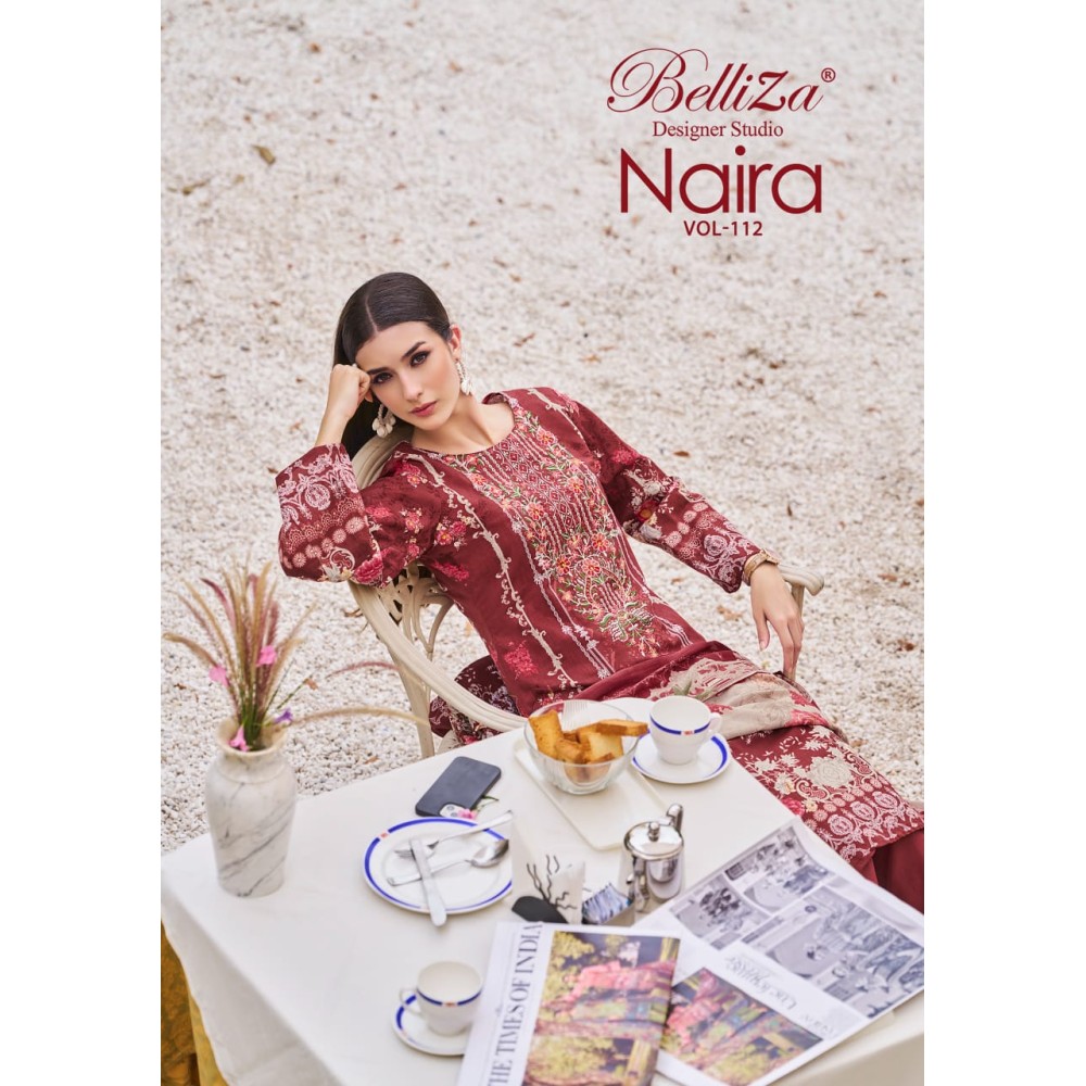 NAIRA VOL 112 BELLIZA (Cotton Dupatta)