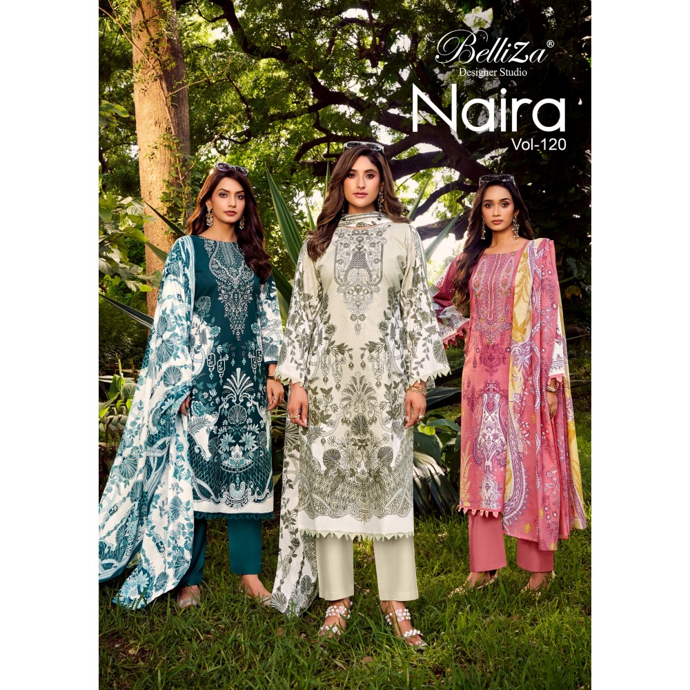 NAIRA VOL 120 BELLIZA (Cotton Dupatta)