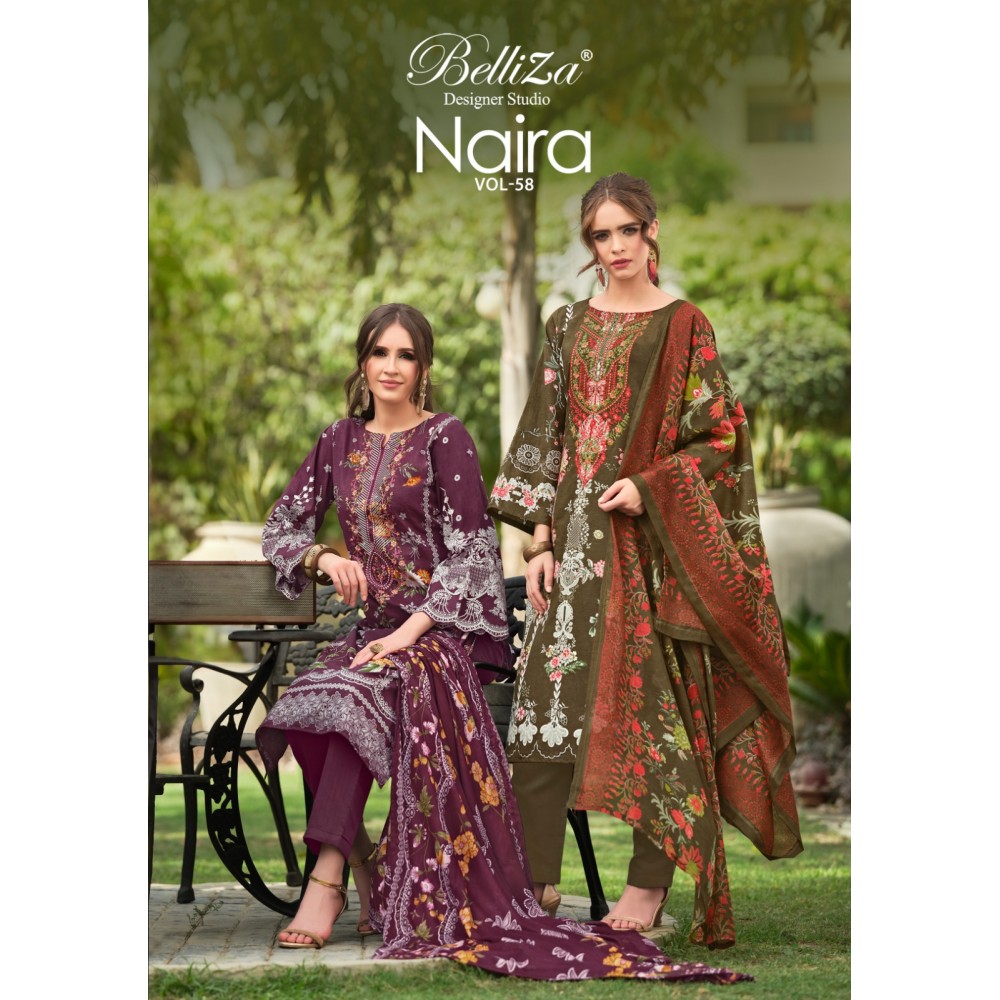 NAIRA VOL 58 BELLIZA (Cotton Dupatta)