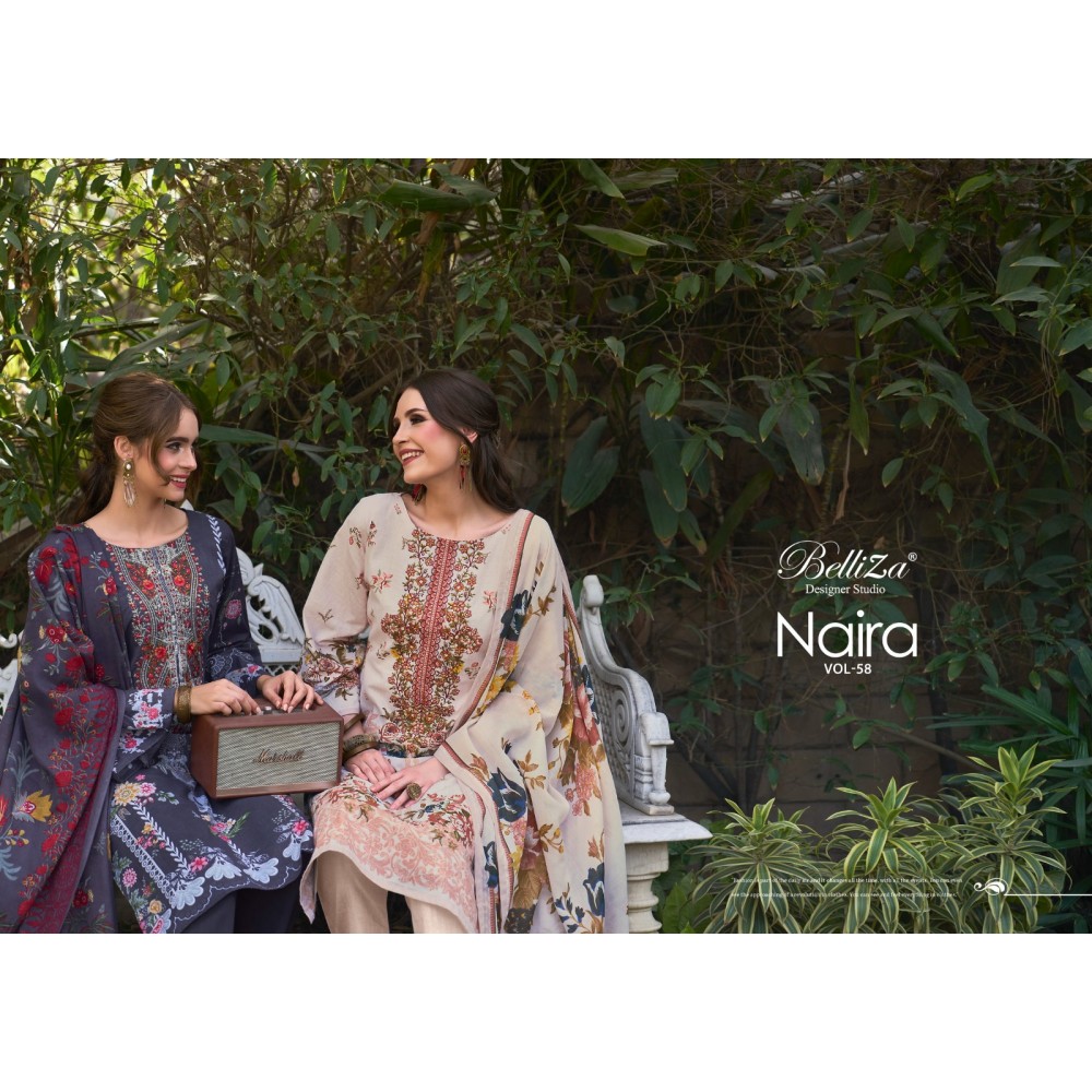 NAIRA VOL 58 BELLIZA (Cotton Dupatta)