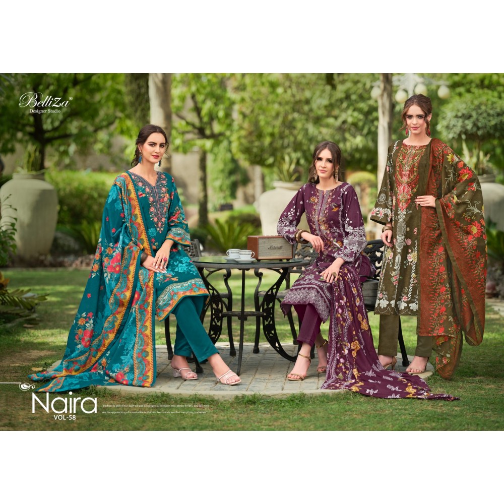 NAIRA VOL 58 BELLIZA (Cotton Dupatta)