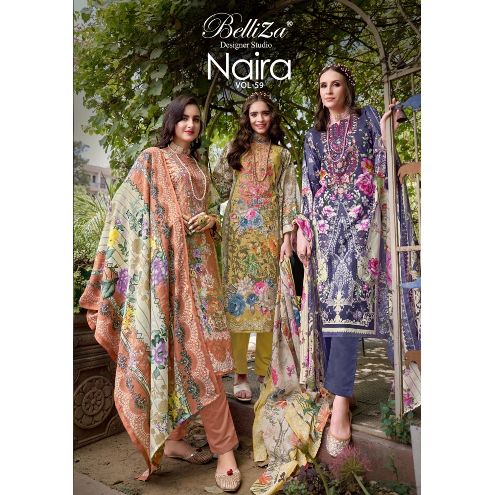 NAIRA VOL 59 R BELLIZA (Cotton Dupatta)