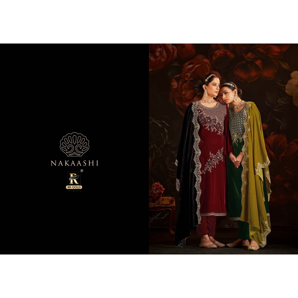 NAKAASHI VALVET RK GOLD (Winter Collection)