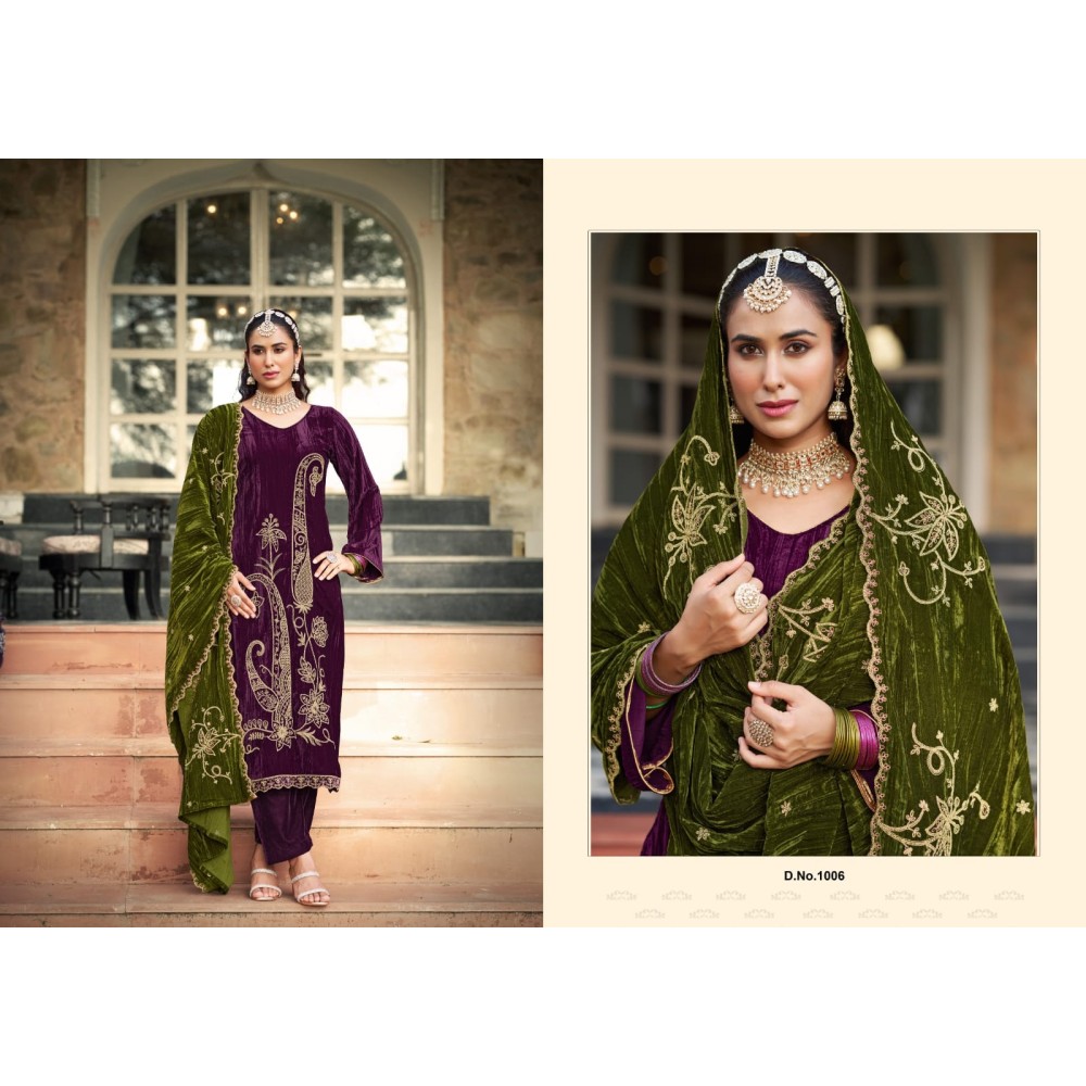 NAKAASHI VELVET RK GOLD (Winter Collection)