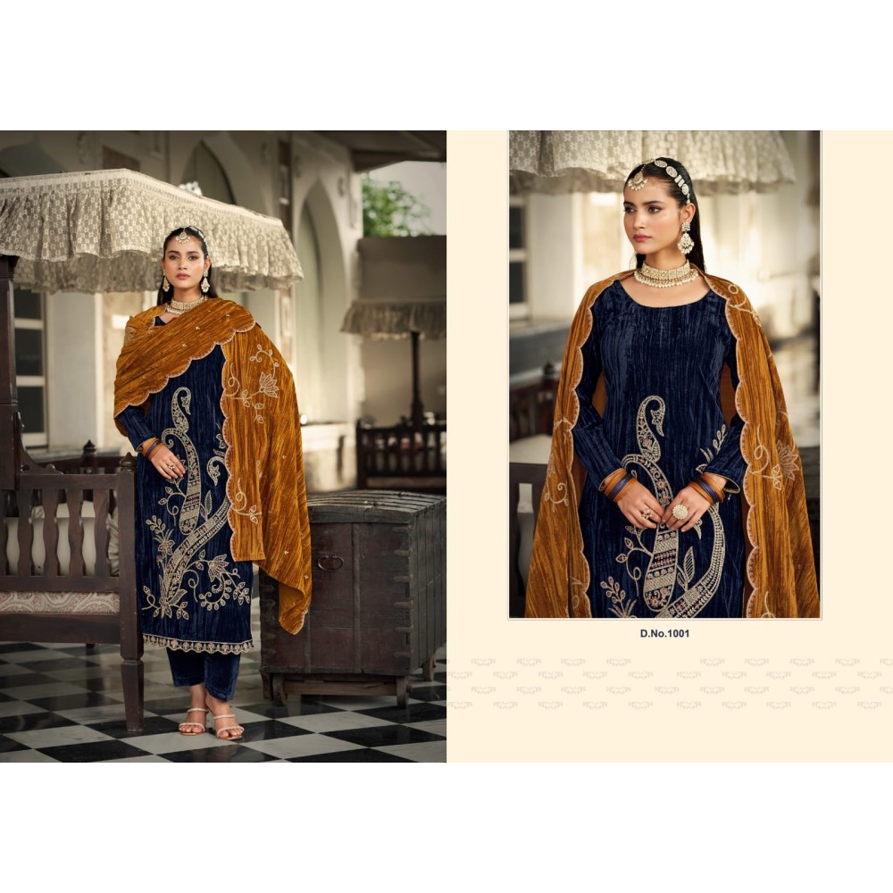 NAKAASHI VELVET RK GOLD (Winter Collection)