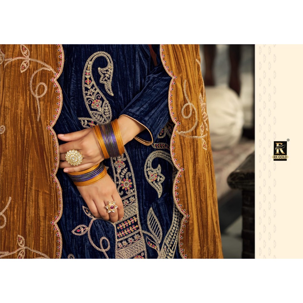 NAKAASHI VELVET RK GOLD (Winter Collection)