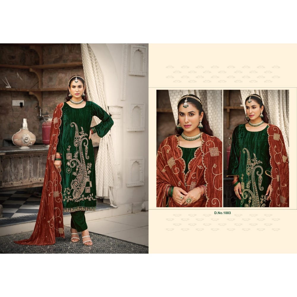 NAKAASHI VELVET RK GOLD (Winter Collection)