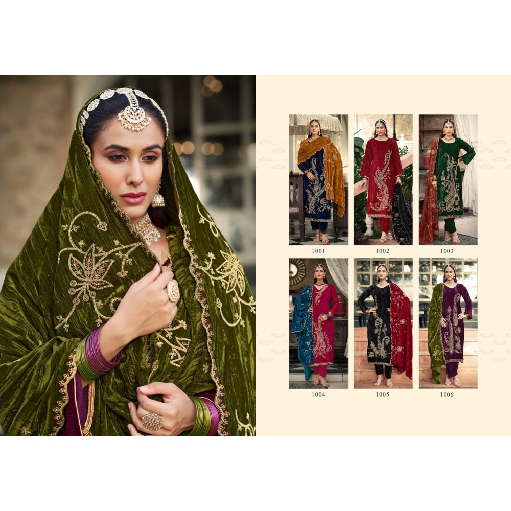 NAKAASHI VELVET RK GOLD (Winter Collection)