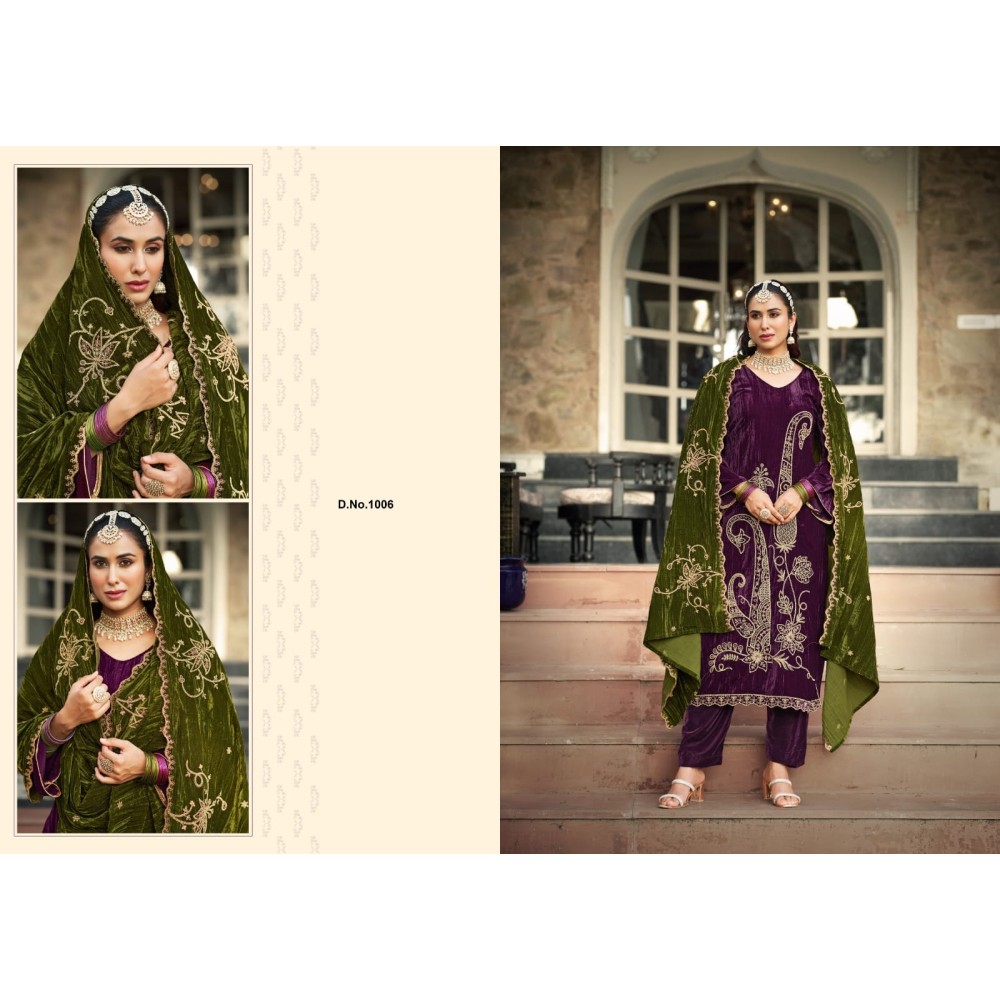 NAKAASHI VELVET RK GOLD (Winter Collection)