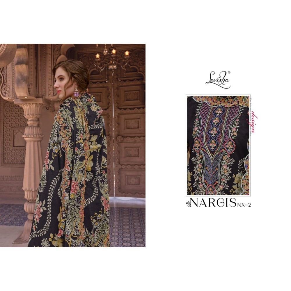 NARGIS NX VOL 2 LEVISHA (Cotton Dupatta)