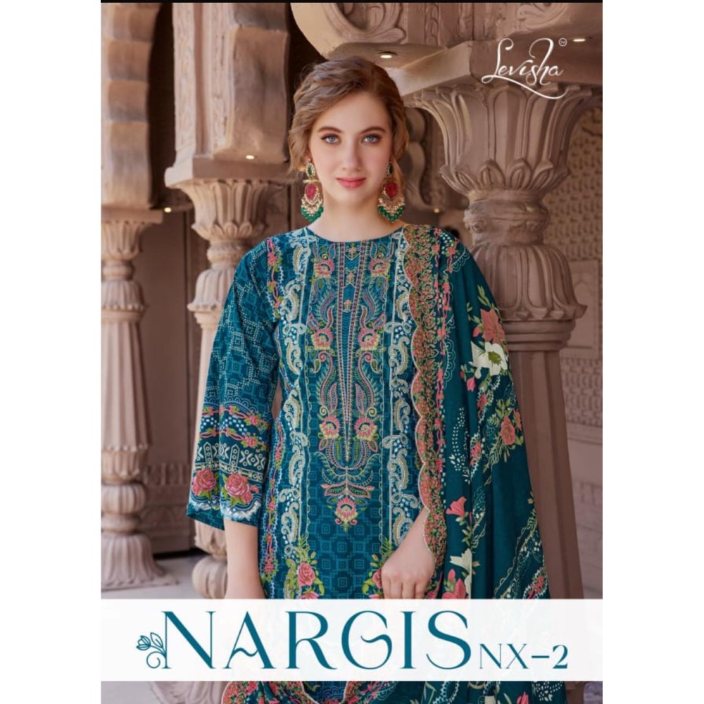 NARGIS NX VOL 2 LEVISHA (Cotton Dupatta)
