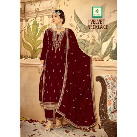 NECKLACE VELVET AADYA  (Winter Collection)