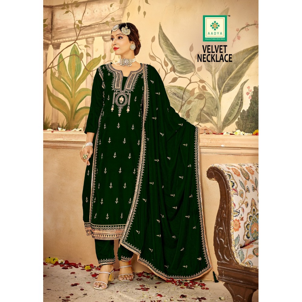 NECKLACE VELVET AADYA  (Winter Collection)