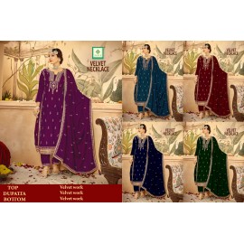NECKLACE VELVET AADYA  (Winter Collection)
