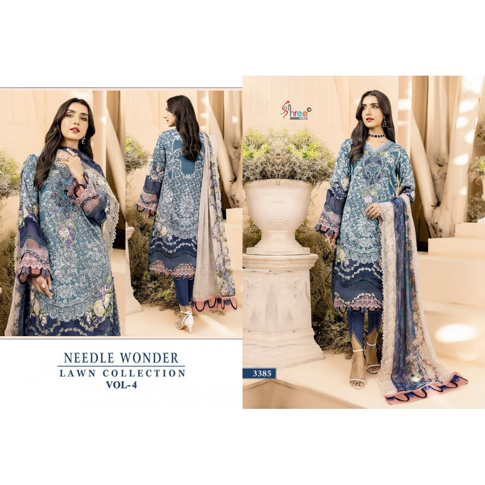 NEEDLE LAWN COLLECTION VOL 4 SHREE (Chiffon Dupatta)