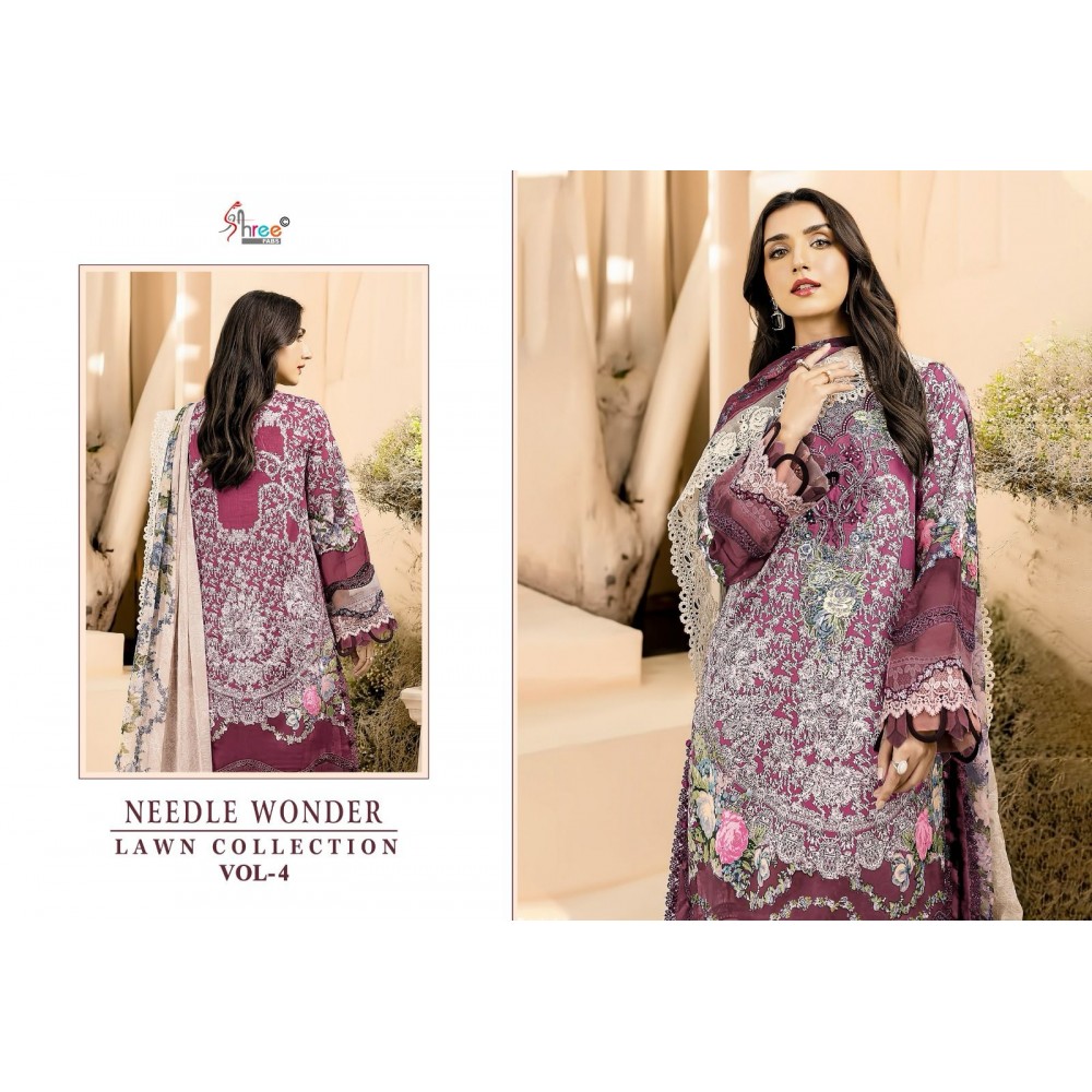 NEEDLE LAWN COLLECTION VOL 4 SHREE (Chiffon Dupatta)