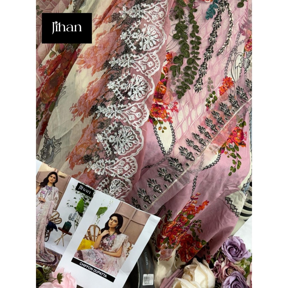 NEEDLE WONDER LAWN COLLECTION JIHAN 3377 (Cotton Dupatta)