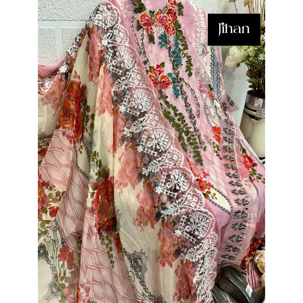 NEEDLE WONDER LAWN COLLECTION JIHAN 3377 (Cotton Dupatta)