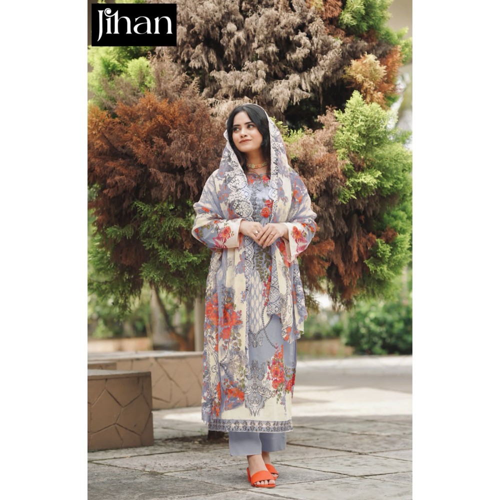 NEEDLE WONDER LAWN COLLECTION JIHAN 3377 (Cotton Dupatta)