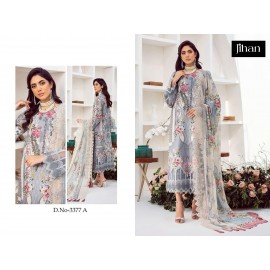 NEEDLE WONDER LAWN COLLECTION JIHAN 3377 (Chiffon Dupatta)