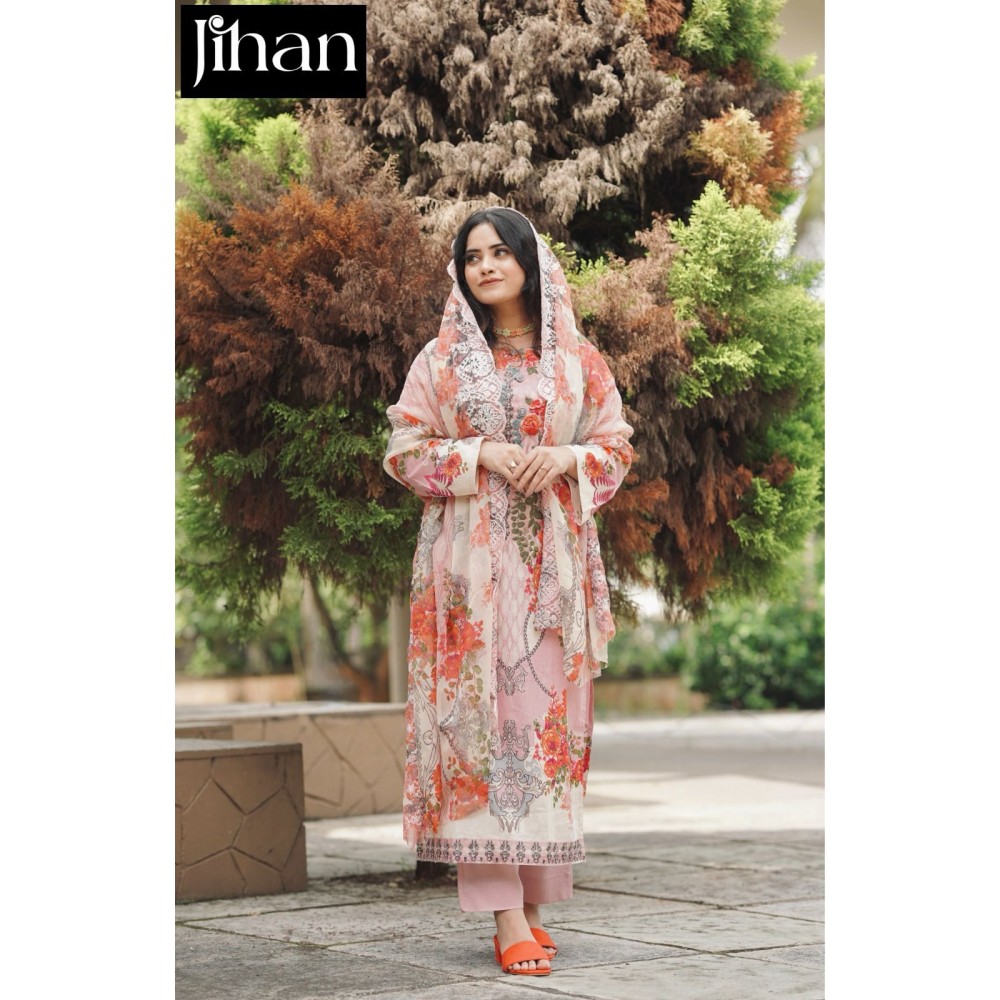 NEEDLE WONDER LAWN COLLECTION JIHAN 3377 (Cotton Dupatta)