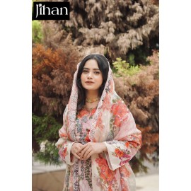 NEEDLE WONDER LAWN COLLECTION JIHAN 3377 (Chiffon Dupatta)