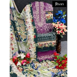 NEEDLE WONDER LAWN COLLECTION VOL 2 JIHAN 3385-88 (Cotton Dupatta)