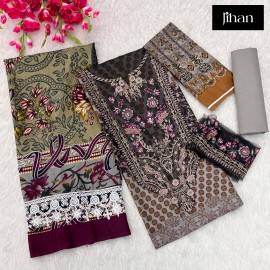 NEEDLE WONDER LAWN COLLECTION VOL 2 JIHAN 3385-88 (Chiffon Dupatta)