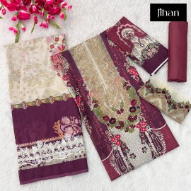 NEEDLE WONDER LAWN COLLECTION VOL 2 JIHAN 3385-88 (Cotton Dupatta)