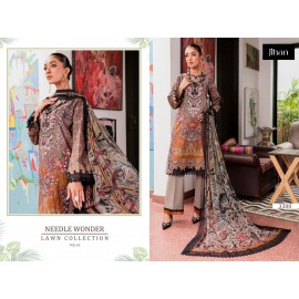 NEEDLE WONDER LAWN COLLECTION VOL 2 JIHAN 3385-88 (Chiffon Dupatta)