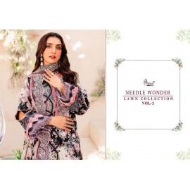 NEEDLE WONDER LAWN COLLECTION VOL 2 SHREE (Chiffon Dupatta)