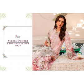 NEEDLE WONDER LAWN COLLECTION VOL 2 SHREE (Chiffon Dupatta)