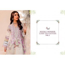 NEEDLE WONDER LAWN COLLECTION VOL 2 SHREE (Chiffon Dupatta)