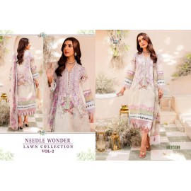 NEEDLE WONDER LAWN COLLECTION VOL 2 SHREE (Chiffon Dupatta)