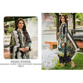 NEEDLE WONDER LAWN COLLECTION VOL 5 SHREE (Chiffon Dupatta)