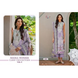 NEEDLE WONDER LAWN COLLECTION VOL 5 SHREE (Chiffon Dupatta)