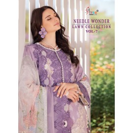 NEEDLE WONDER LAWN COLLECTION VOL 7 SHREE (Chiffon Dupatta)