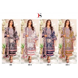 NEEDLE WONDER PREMIUM DEEPSY 3343 ABCD (Chiffon Dupatta)