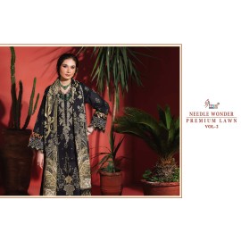NEEDLE WONDER PREMIUM LAWN SHREE VOL 2 (Chiffon Dupatta)