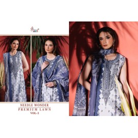 NEEDLE WONDER PREMIUM LAWN SHREE VOL 2 (Chiffon Dupatta)